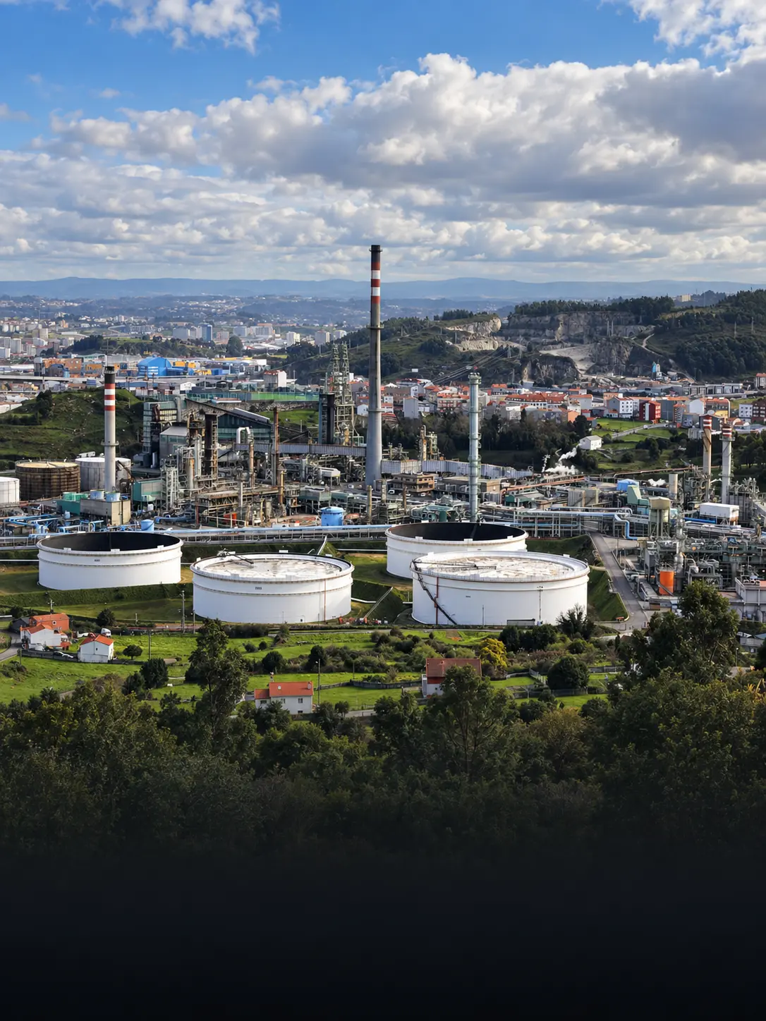Complejo industrial de Repsol en A Coruña